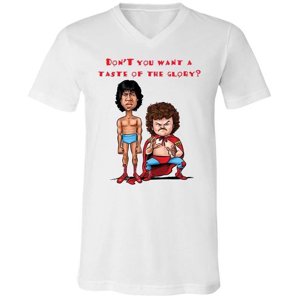 Unisex V-Neck T-Shirt - BRE1AJH3 - White - 1