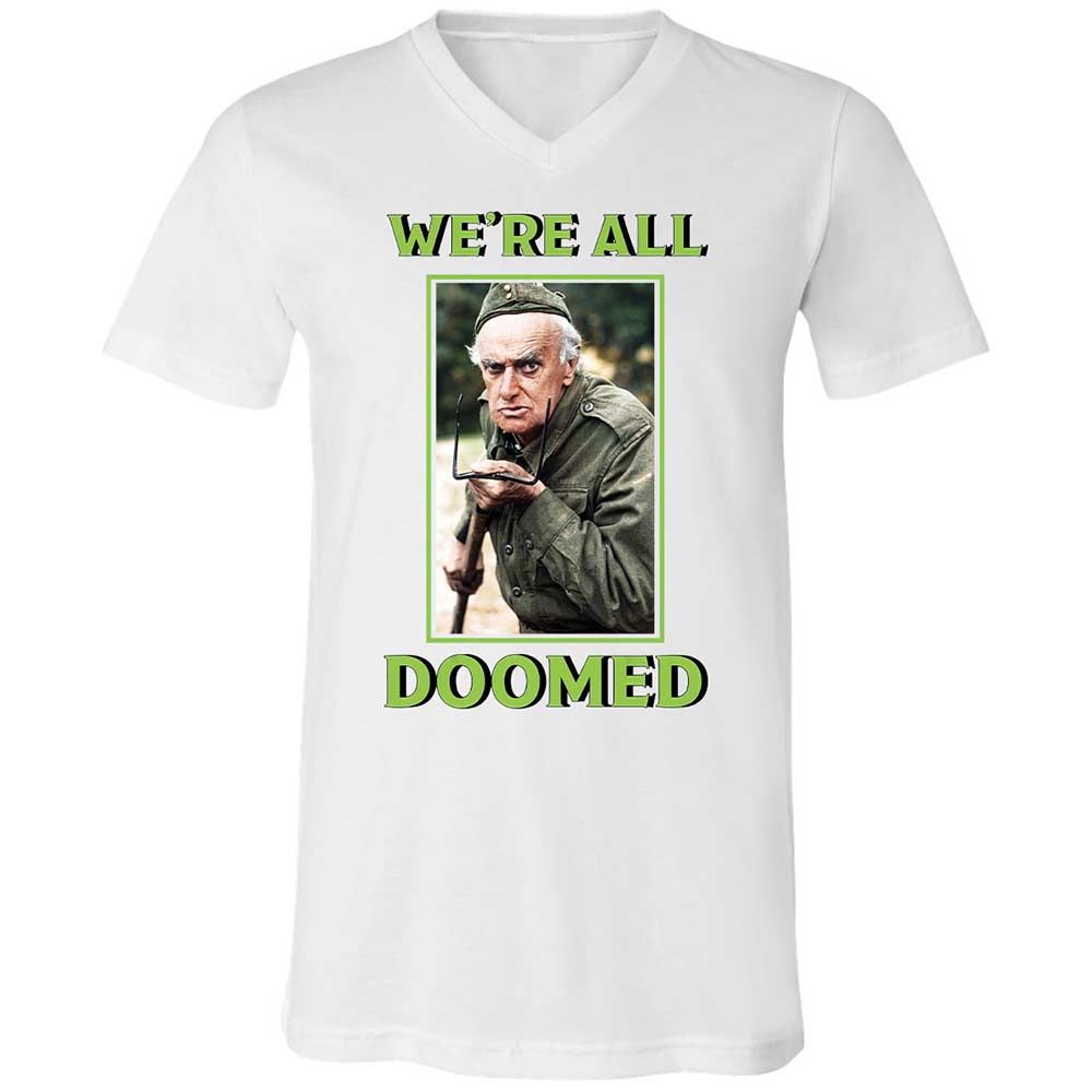 Unisex V-Neck T-Shirt - TC4U2W48 - White - 1