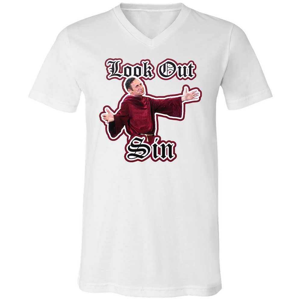 Unisex V-Neck T-Shirt - 779LZF8Z - White - 1