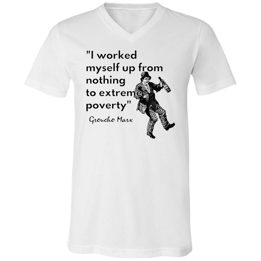 Unisex V-Neck T-Shirt - NUAAFYD3 - White - 1