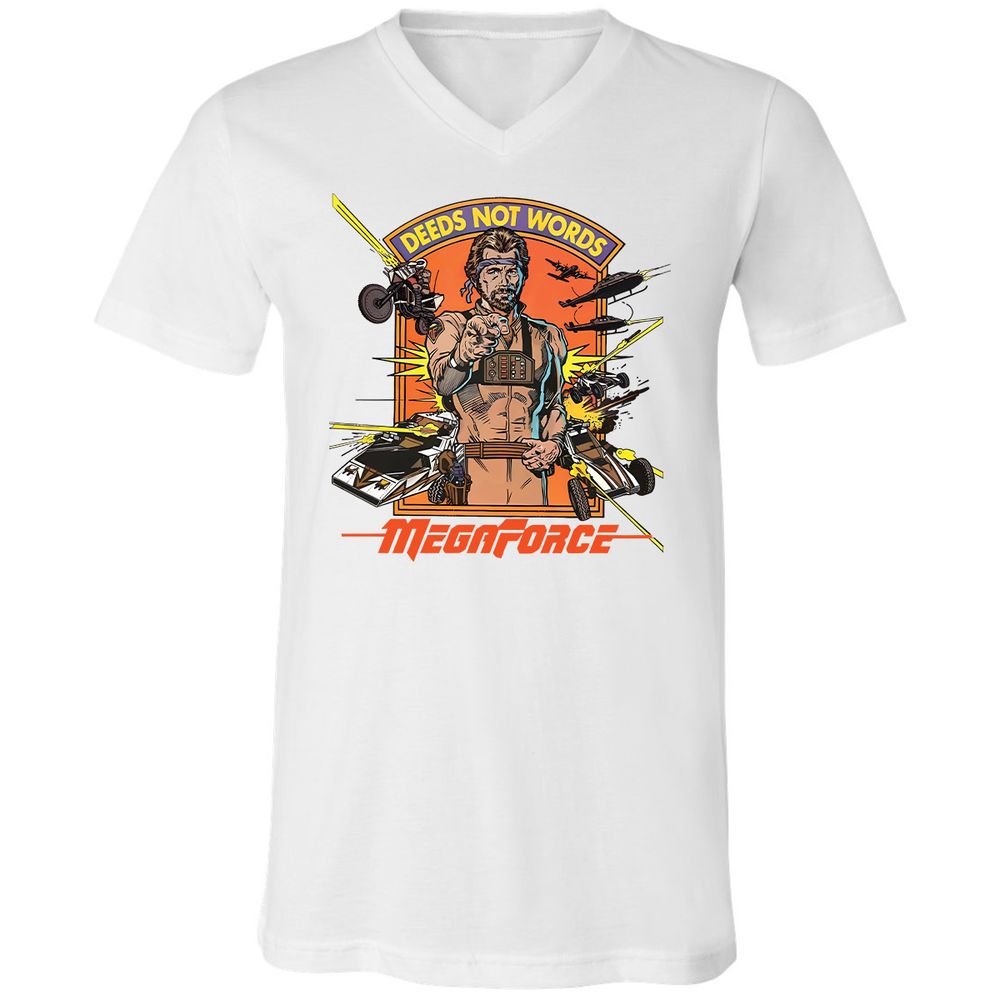 Unisex V-Neck T-Shirt - 5SYHEMW9 - White - 1