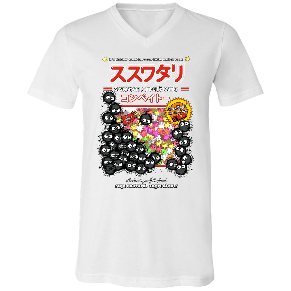 Unisex V-Neck T-Shirt - ZXHU5ZQF - White - 1