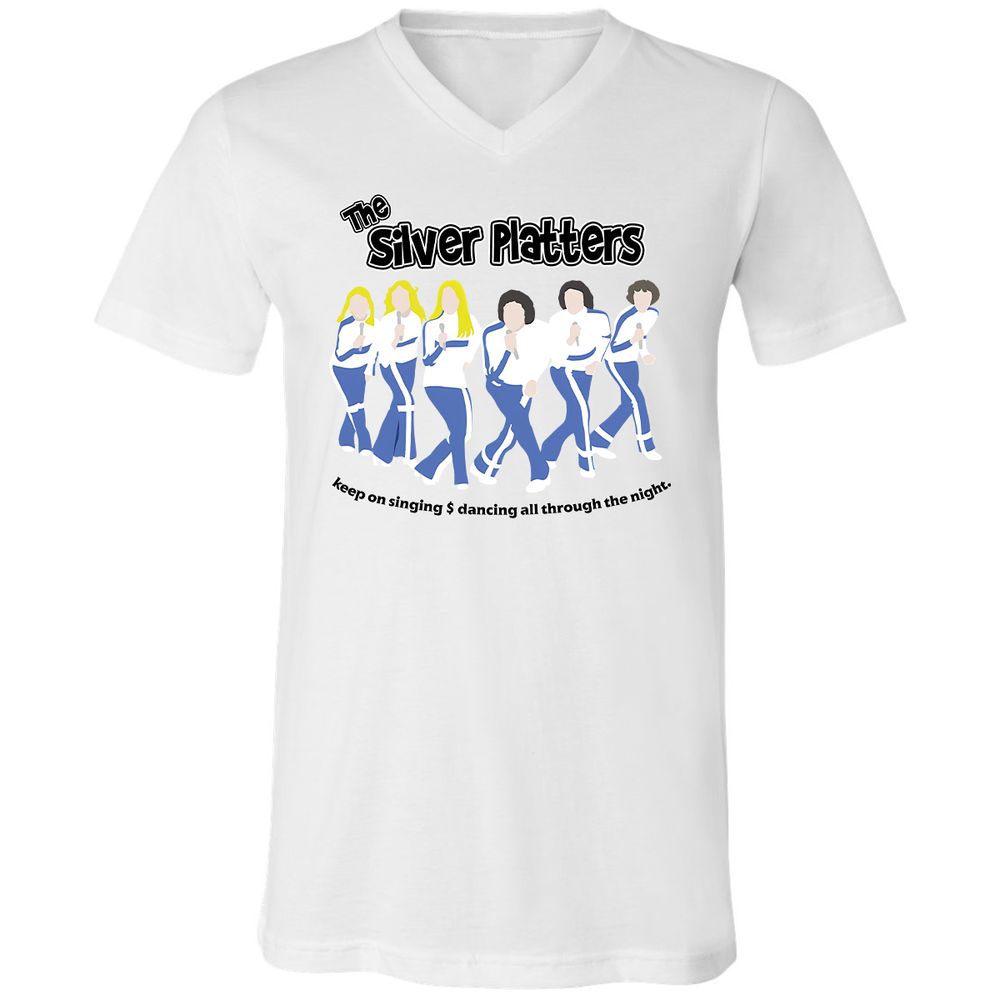 Unisex V-Neck T-Shirt - 7H1R996X - White - 1