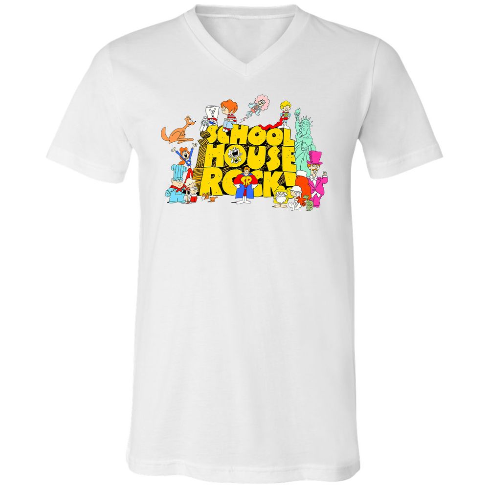 Unisex V-Neck T-Shirt - KQ4CJP65 - White - 1