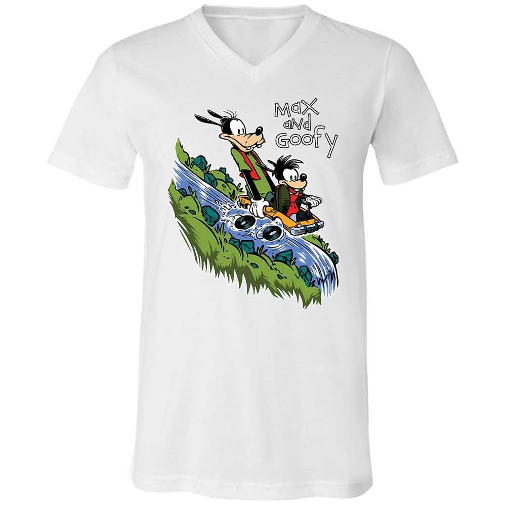 Unisex V-Neck T-Shirt - 6G9PMVRY - White - 1