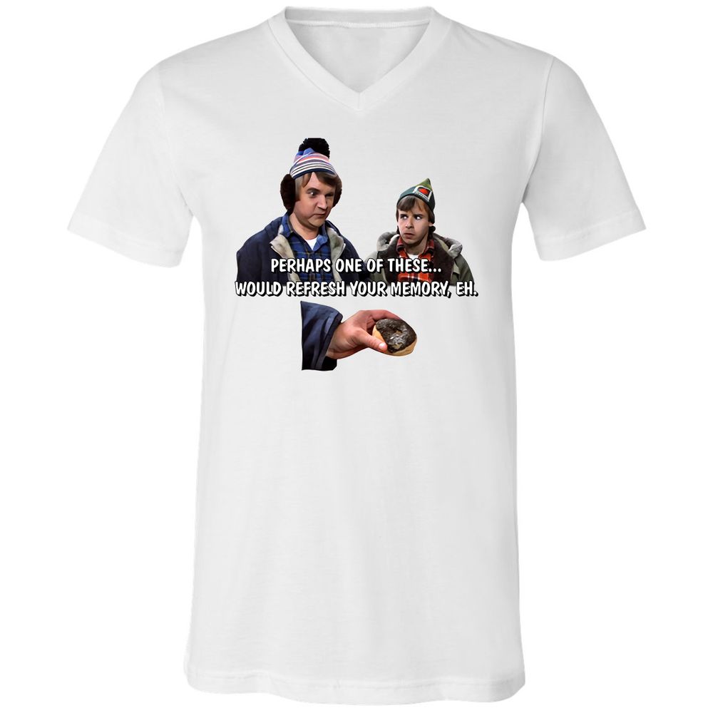 Unisex V-Neck T-Shirt - 2HC23MQ7 - White - 1