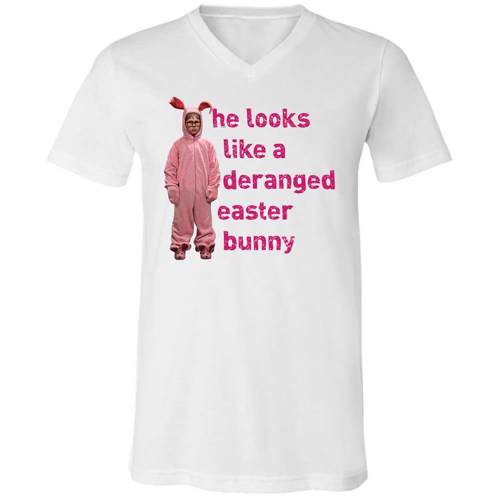 He Looks Like a Deranged Easter Bunny - White - 1