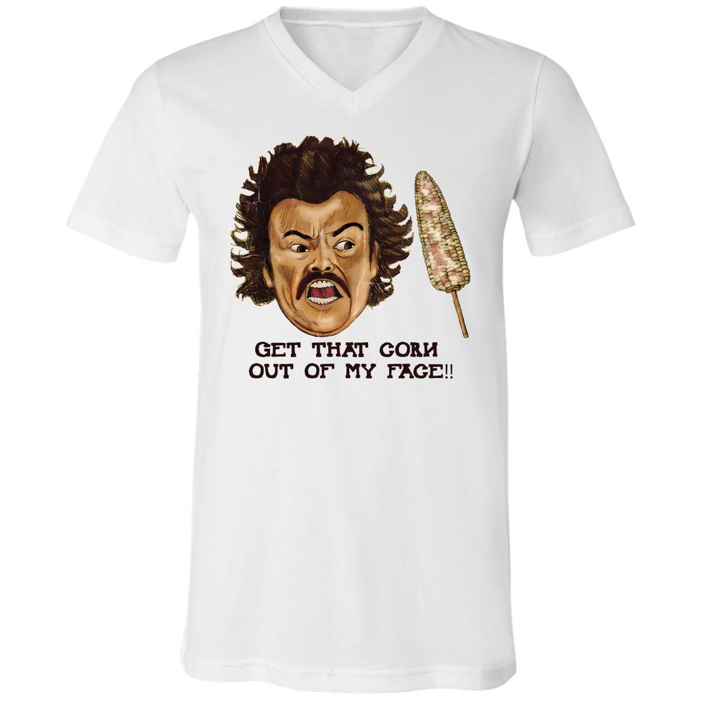 Unisex V-Neck T-Shirt - 6ZWCZHBY - White - 1