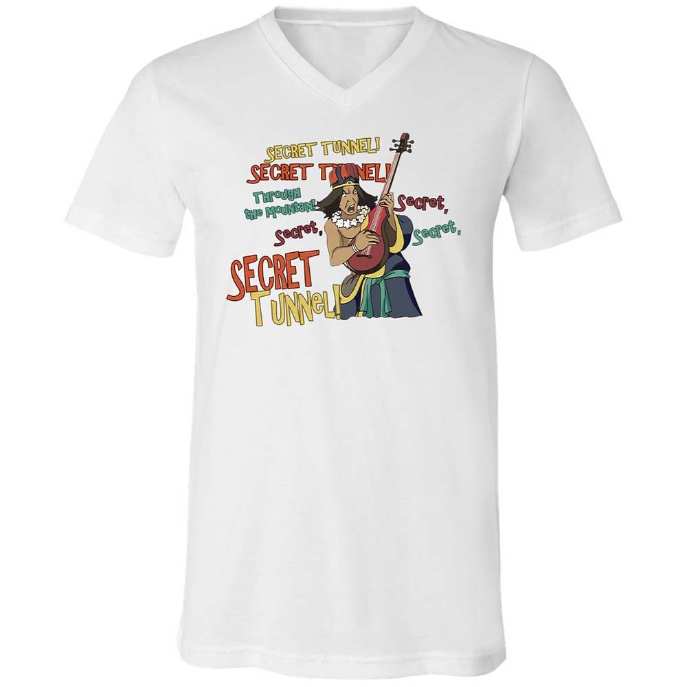 Unisex V-Neck T-Shirt - PQZ9ZBE1 - White - 1