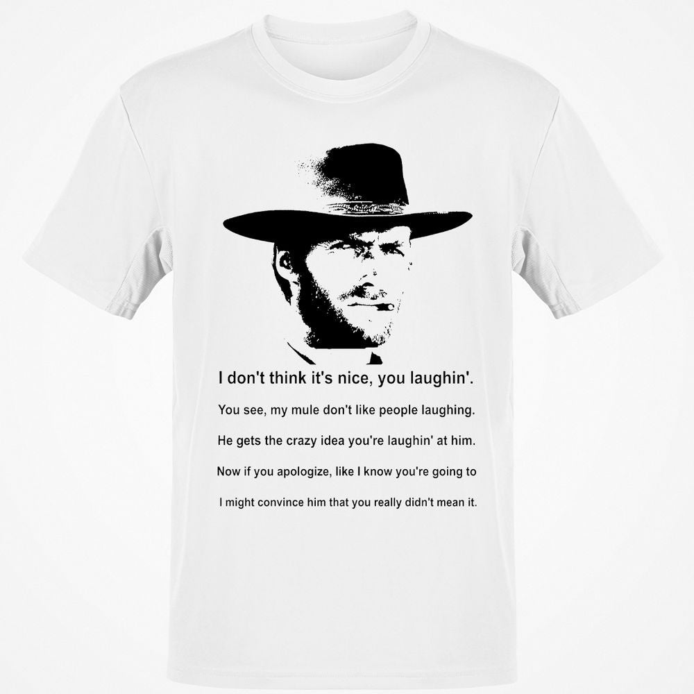 Clint Eastwood Mule Quote - White - 1