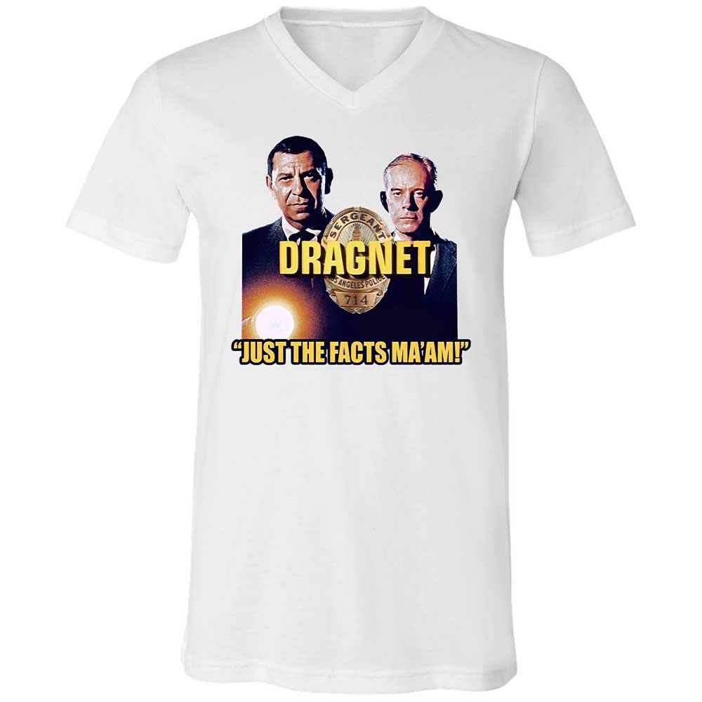 Unisex V-Neck T-Shirt - TR2PJU6V - White - 1