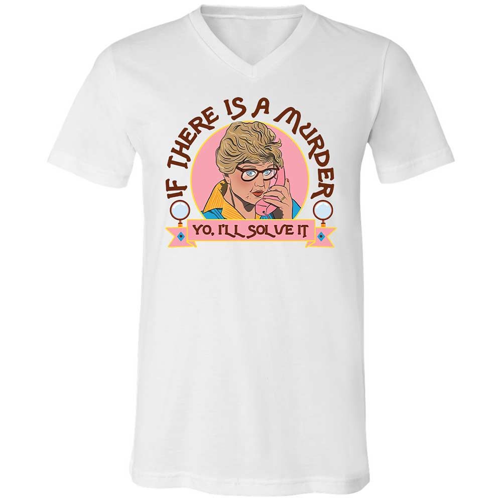 Unisex V-Neck T-Shirt - CEMHUW21 - White - 1