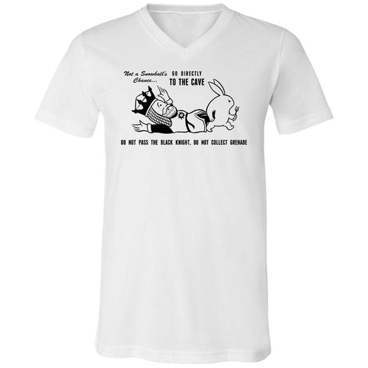Unisex V-Neck T-Shirt - 26DXBVCA - White - 1