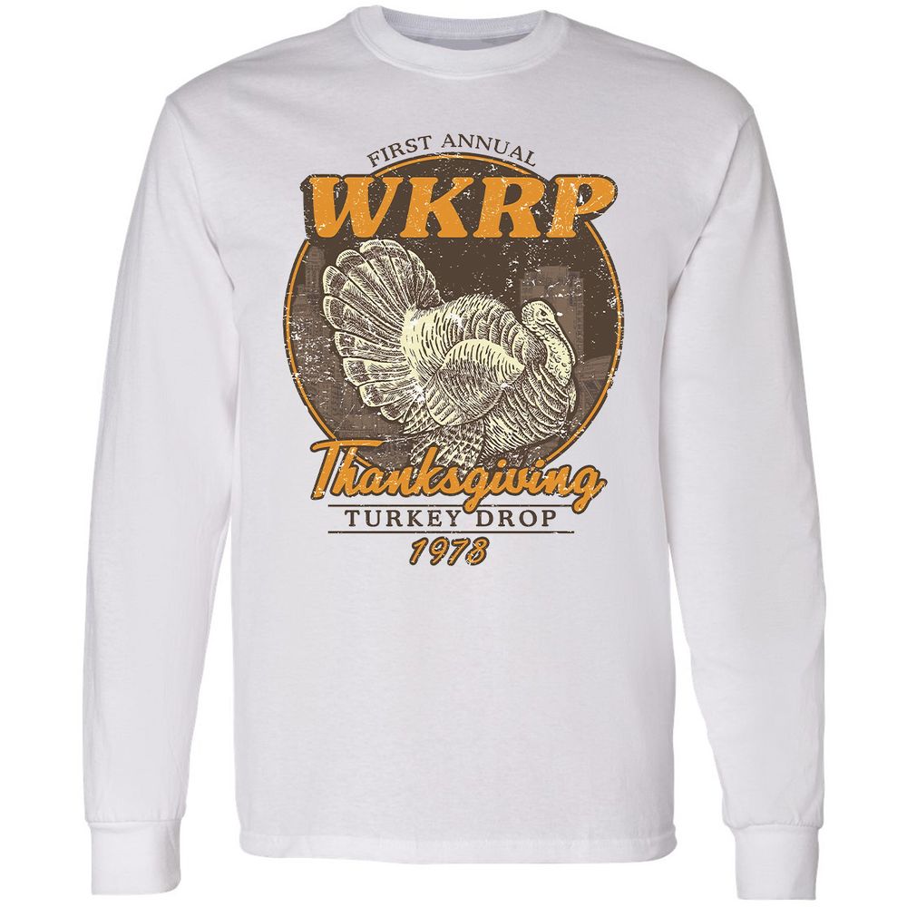WKRP Turkey Drop - White - 1