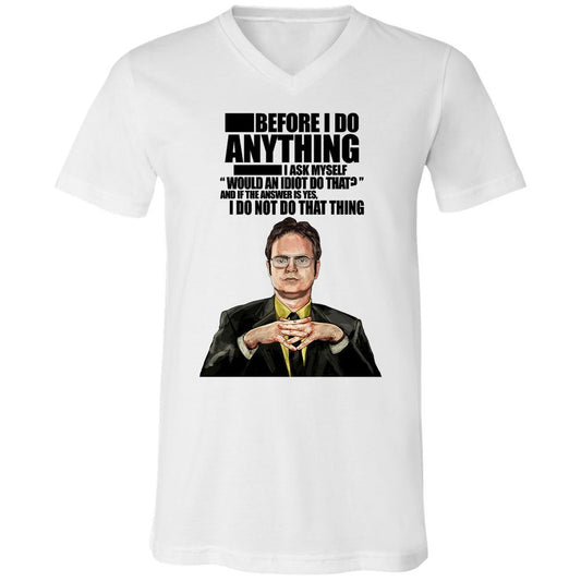 Unisex V-Neck T-Shirt - YZEMGAD4 - White - 1