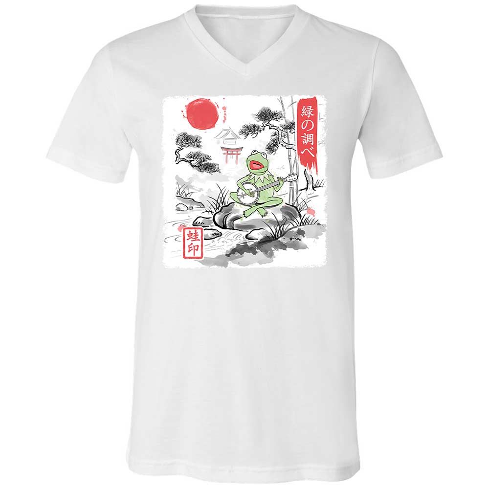 Unisex V-Neck T-Shirt - 3ML226GT - White - 1