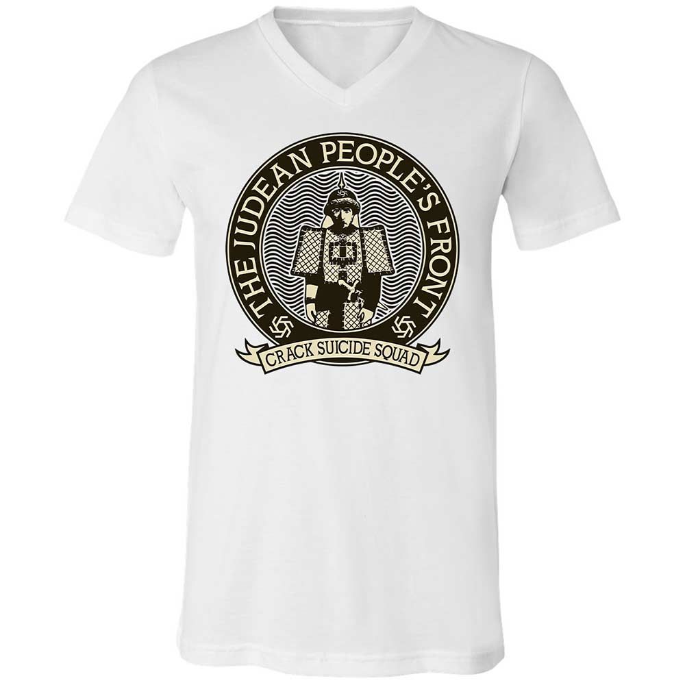 Unisex V-Neck T-Shirt - ZSWCV9KZ - White - 1