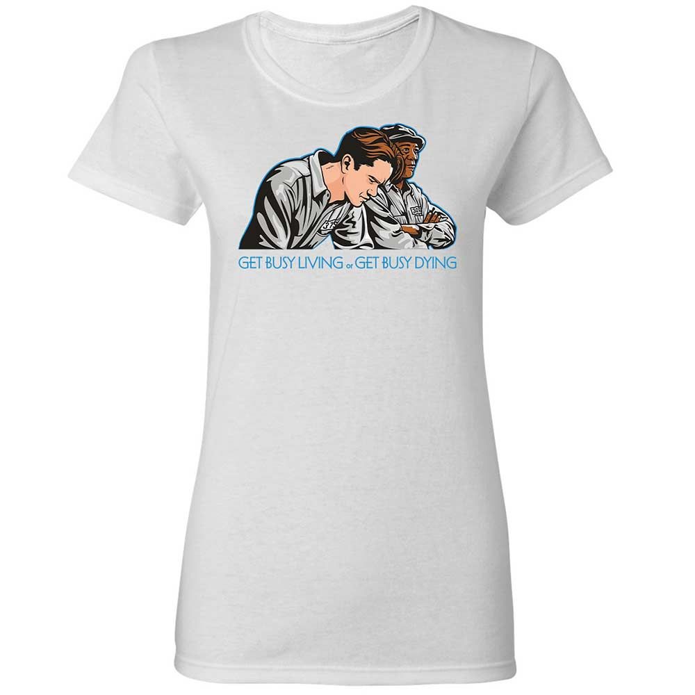 Get Busy Living - White - 1