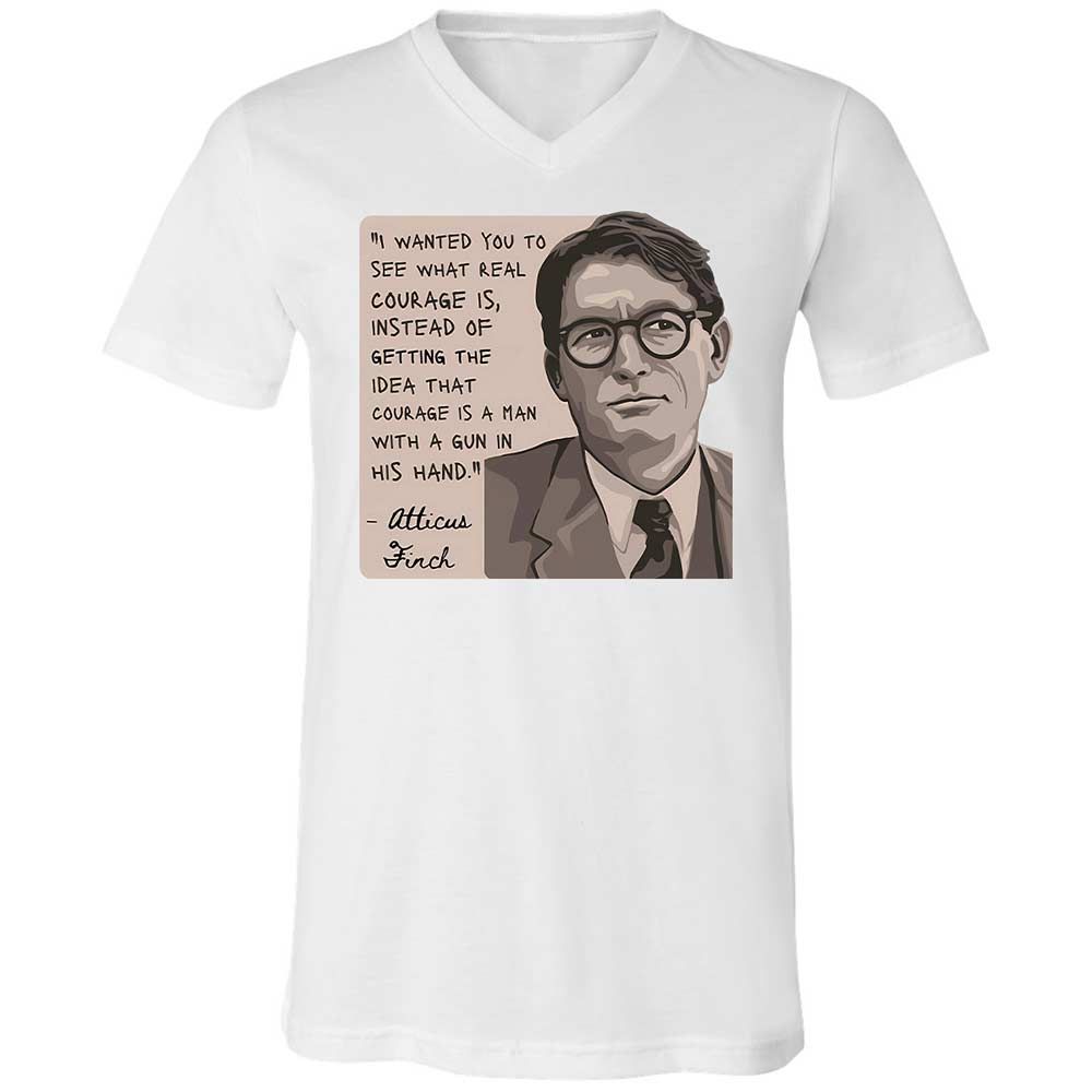 Real Courage Quote - White - 1