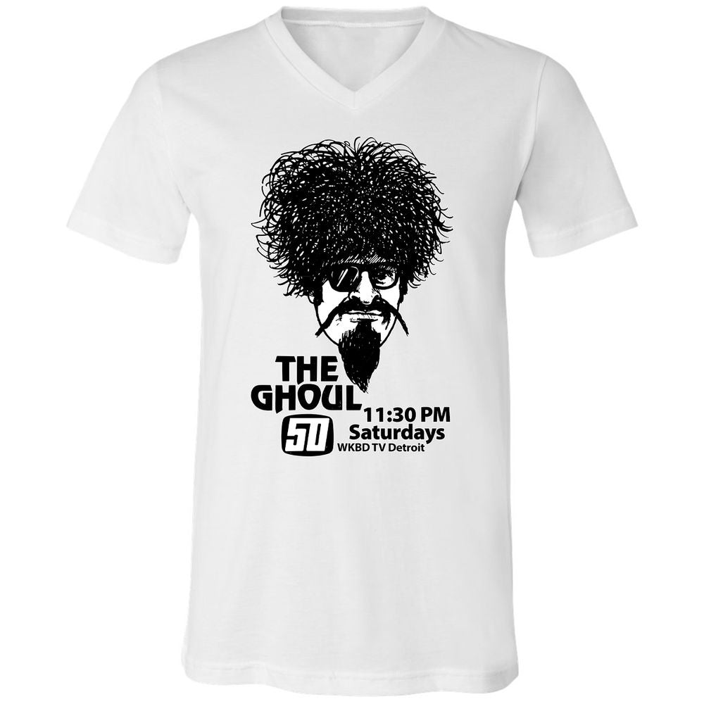 Unisex V-Neck T-Shirt - EFZGH8GP - White - 1