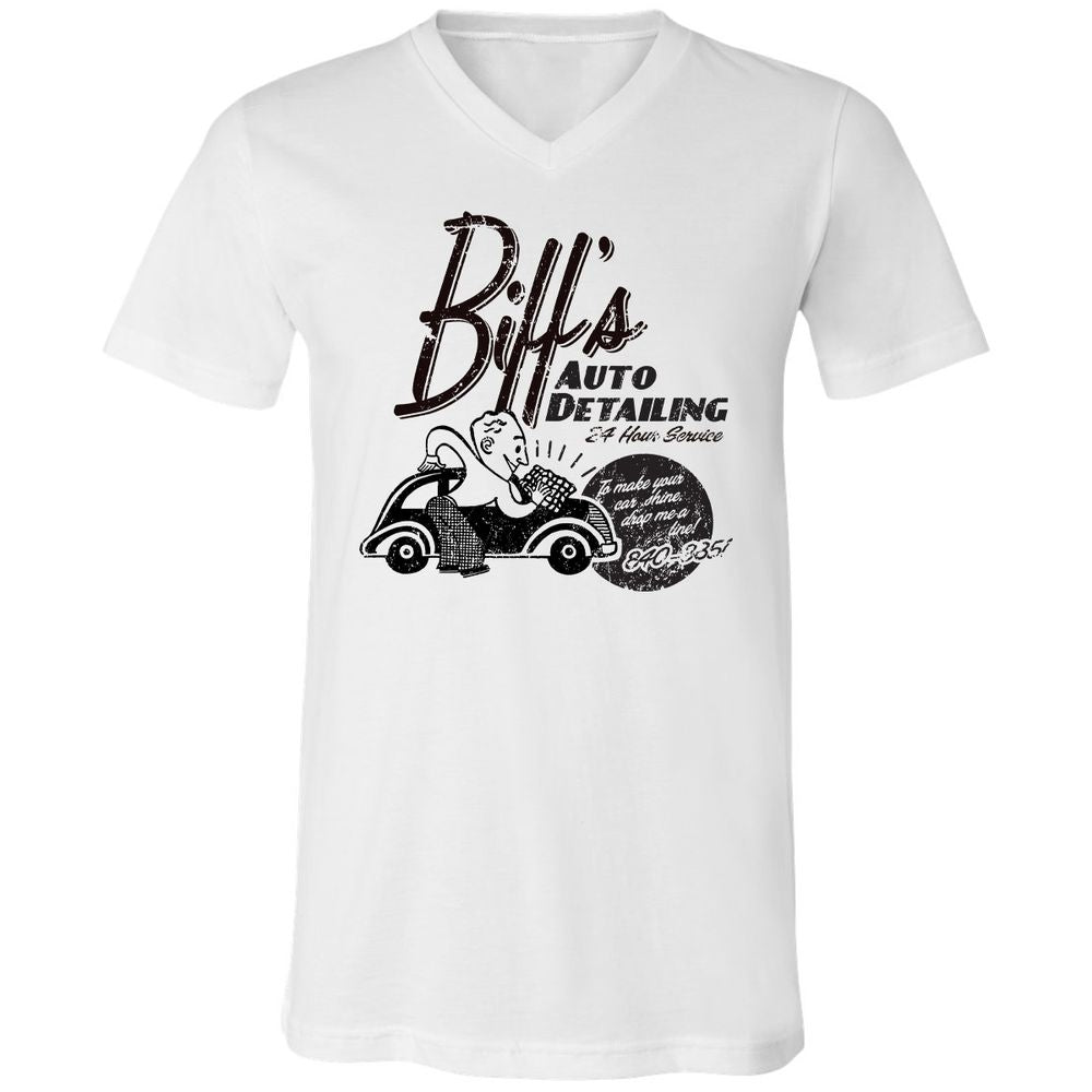 Unisex V-Neck T-Shirt - AHY7LPA8 - White - 1