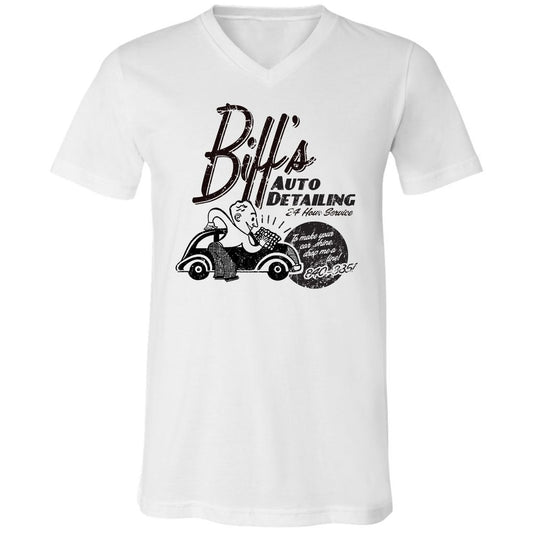 Unisex V-Neck T-Shirt - AHY7LPA8 - White - 1