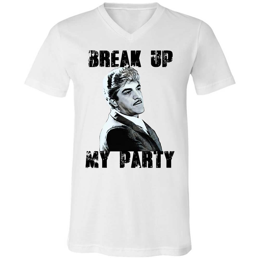 Unisex V-Neck T-Shirt - C1PTR55T - White - 1