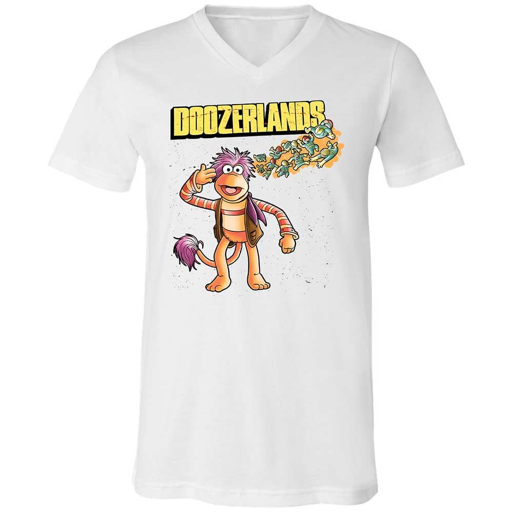 Unisex V-Neck T-Shirt - 3R6U3GJK - White - 1