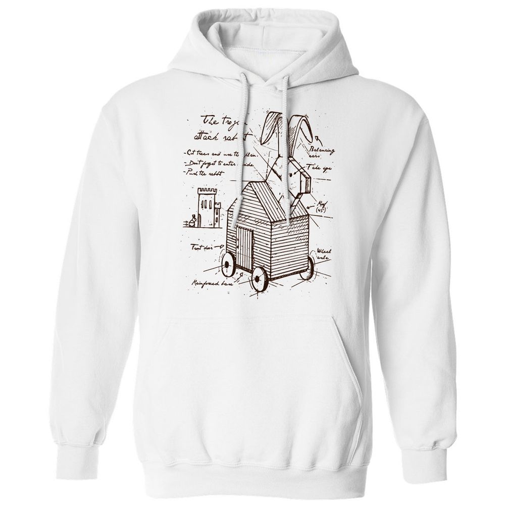 Classic Unisex Hoodie - TGKH2AWL - White - 1