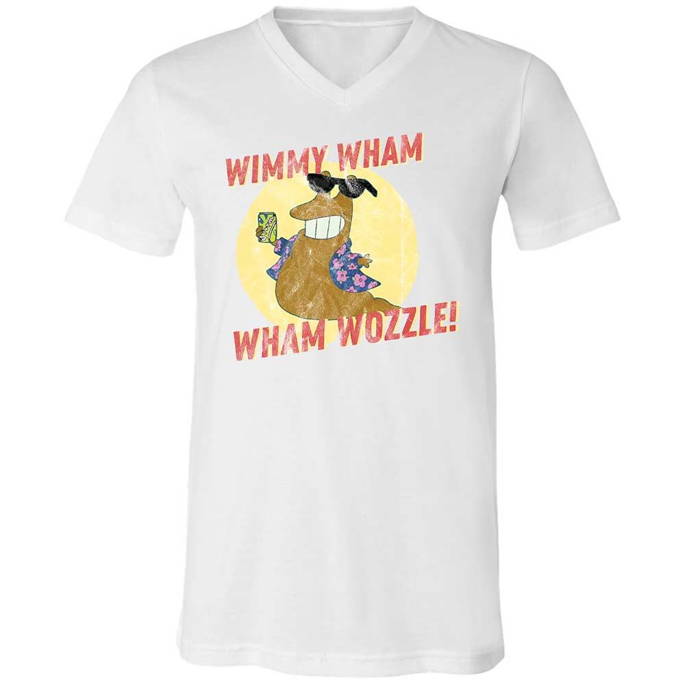 Unisex V-Neck T-Shirt - QJLGWT5A - White - 1