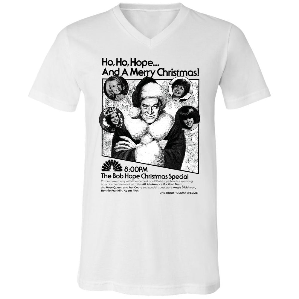 Unisex V-Neck T-Shirt - UJVG6X6C - White - 1