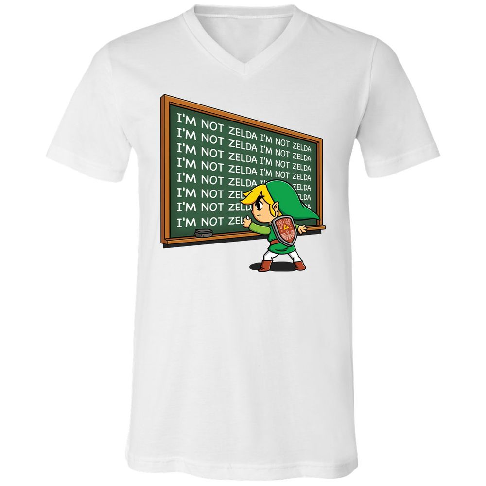 Unisex V-Neck T-Shirt - WUZE867H - White - 1
