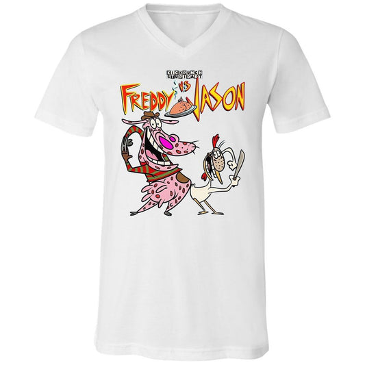 Unisex V-Neck T-Shirt - 1PNYXVFX - White - 1