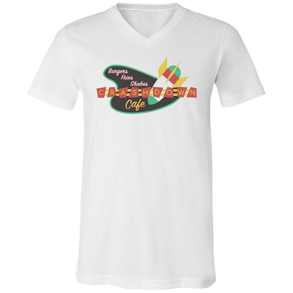 Unisex V-Neck T-Shirt - SXKYPRVR - White - 1