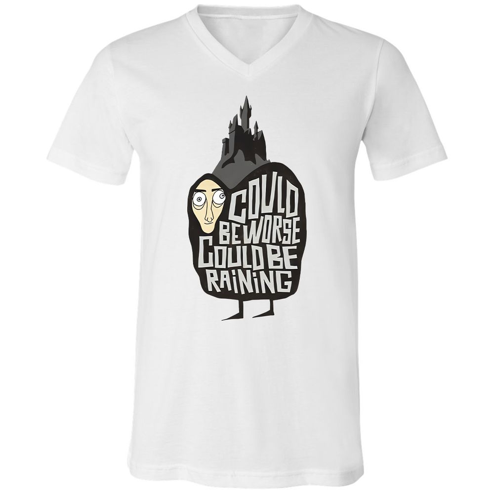 Unisex V-Neck T-Shirt - RCLJ9FN7 - White - 1
