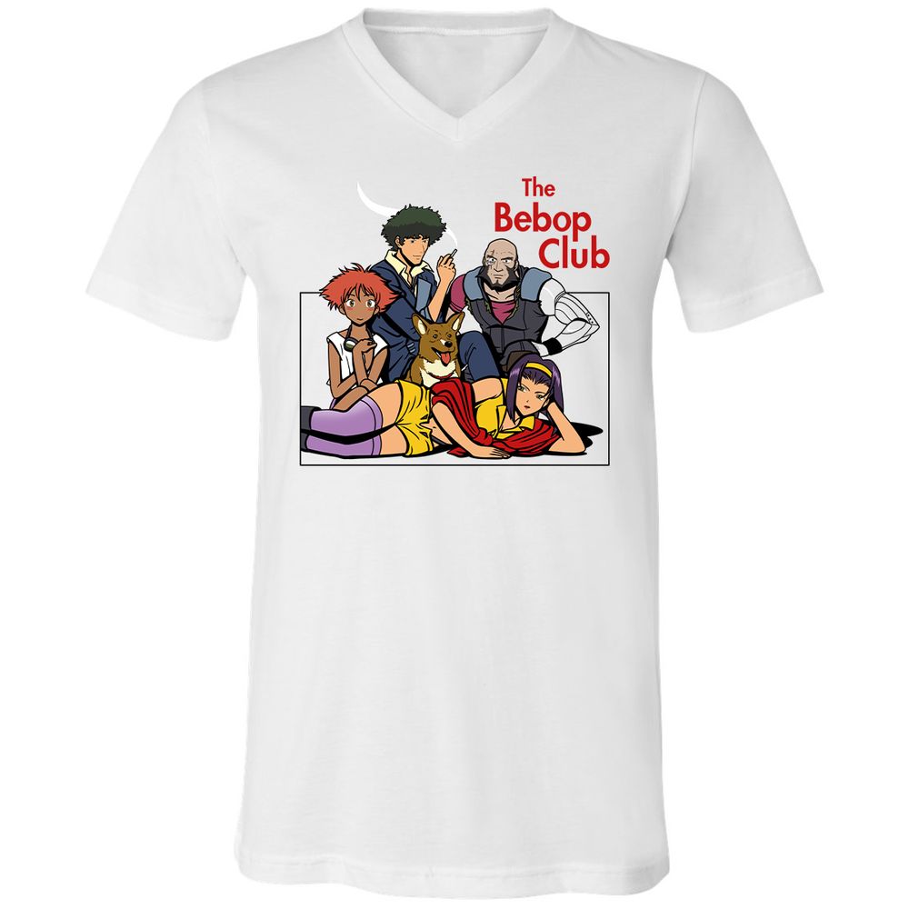 Unisex V-Neck T-Shirt - 4U4R919Z - White - 1