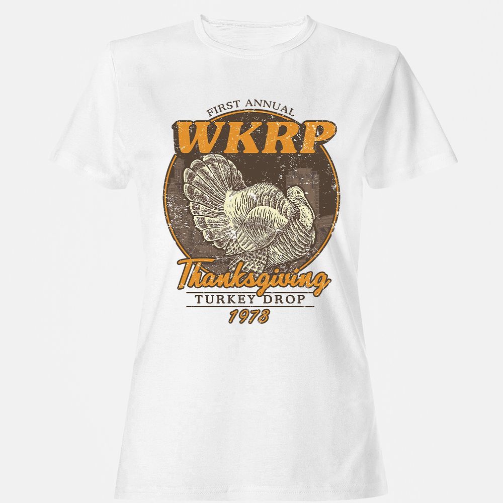 WKRP Turkey Drop - White - 1