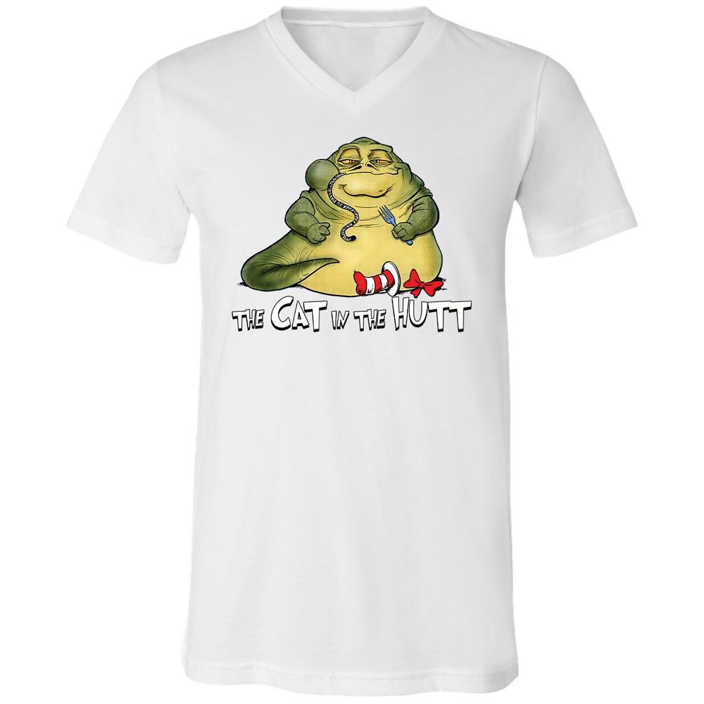 Unisex V-Neck T-Shirt - T5PXPWLN - White - 1