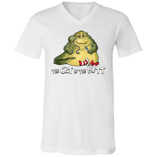 Unisex V-Neck T-Shirt - T5PXPWLN - White - 1