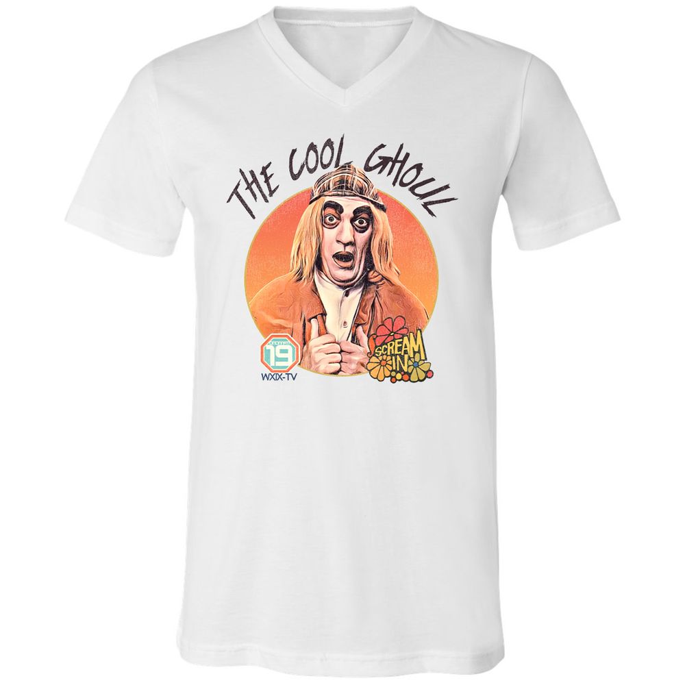 Unisex V-Neck T-Shirt - FEFJDZJ9 - White - 1