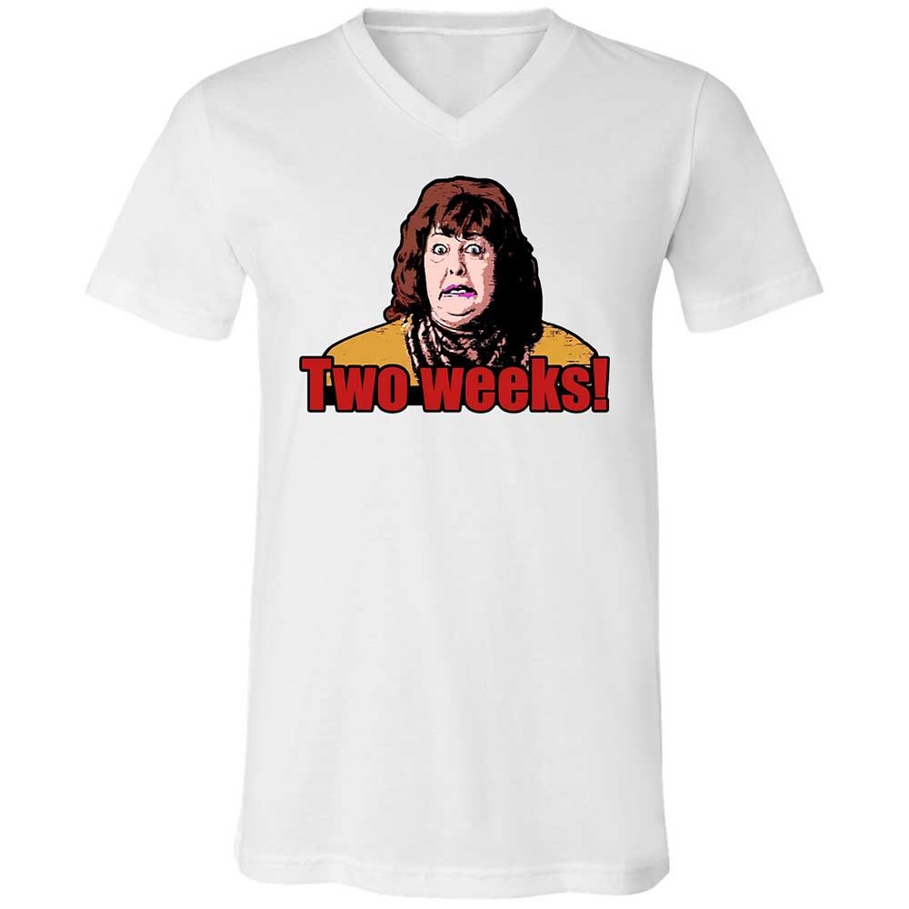 Unisex V-Neck T-Shirt - H9M9T2TE - White - 1