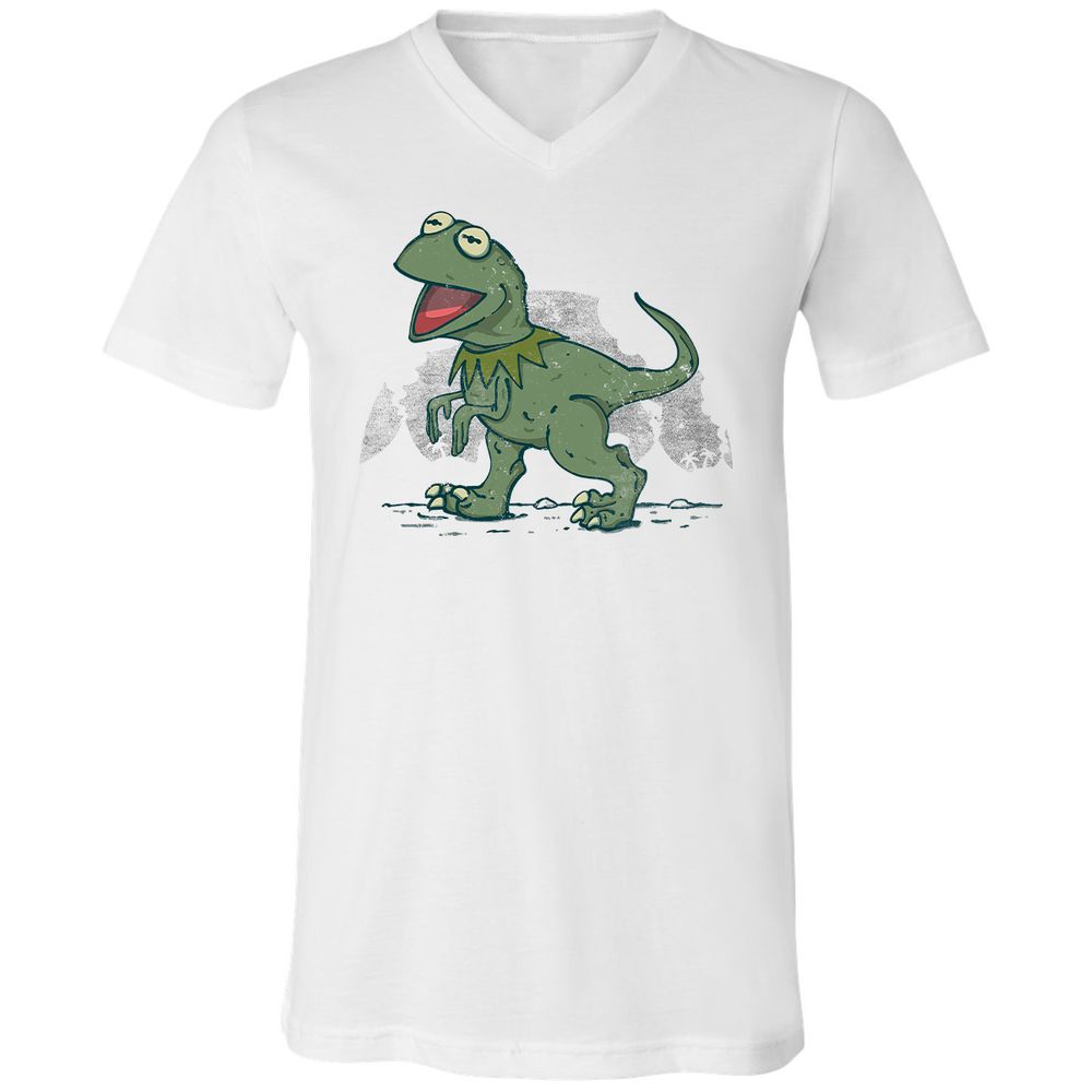 Unisex V-Neck T-Shirt - N9DV84NF - White - 1