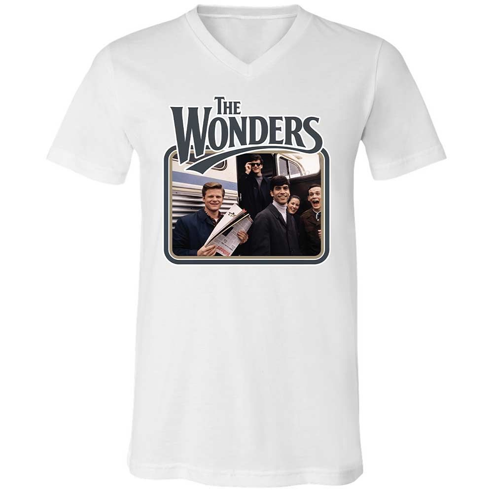 Unisex V-Neck T-Shirt - TFHA8KSS - White - 1