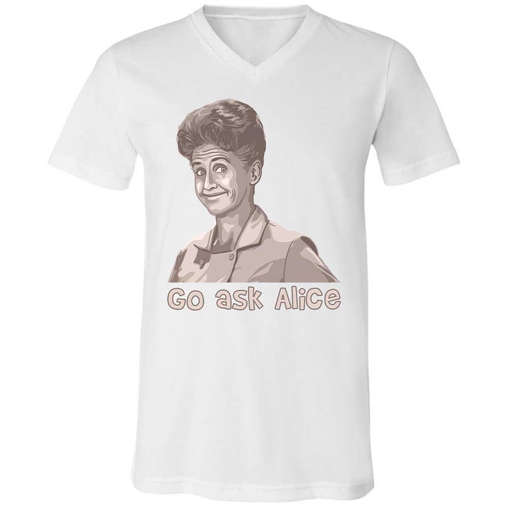 Unisex V-Neck T-Shirt - 23579J1Q - White - 1