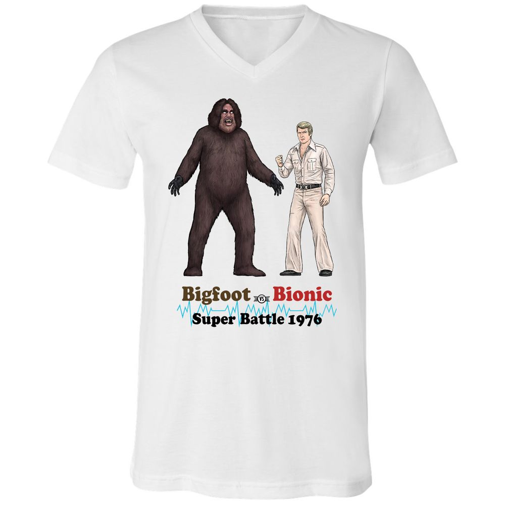 Unisex V-Neck T-Shirt - G7NMGAGQ - White - 1
