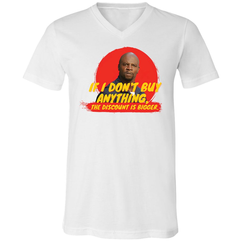 Unisex V-Neck T-Shirt - Z75LC6VU - White - 1