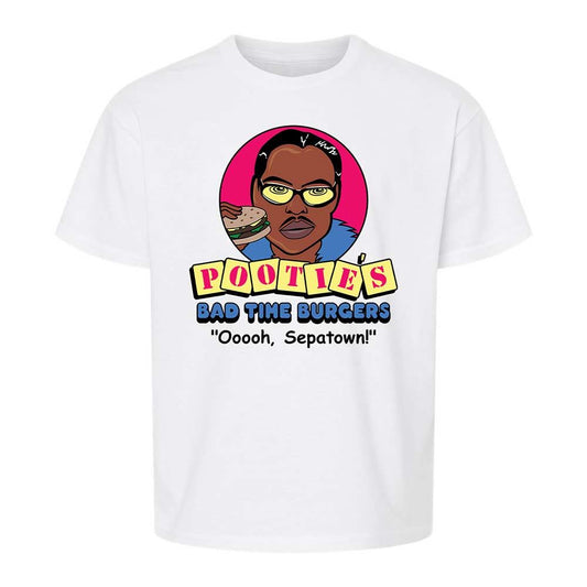 Pootie's Bad Time Burgers - White - 1