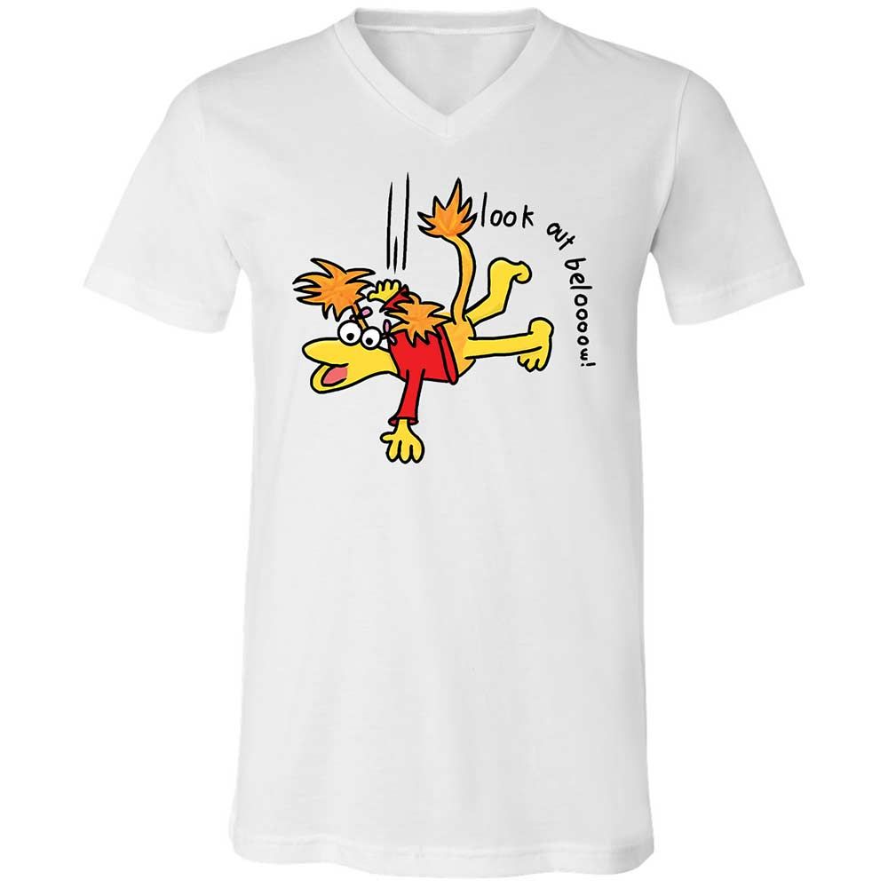 Unisex V-Neck T-Shirt - AL9FUKSR - White - 1