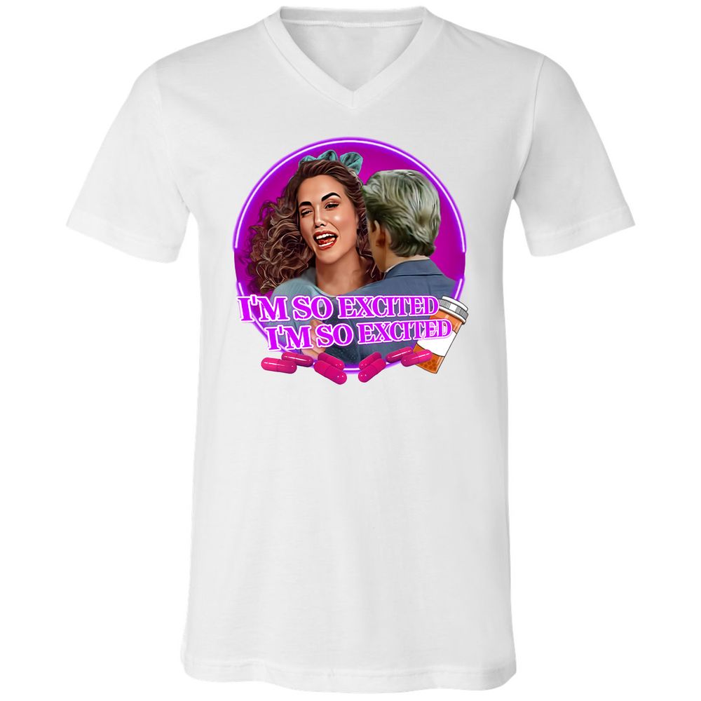 Unisex V-Neck T-Shirt - KUCZW25H - White - 1