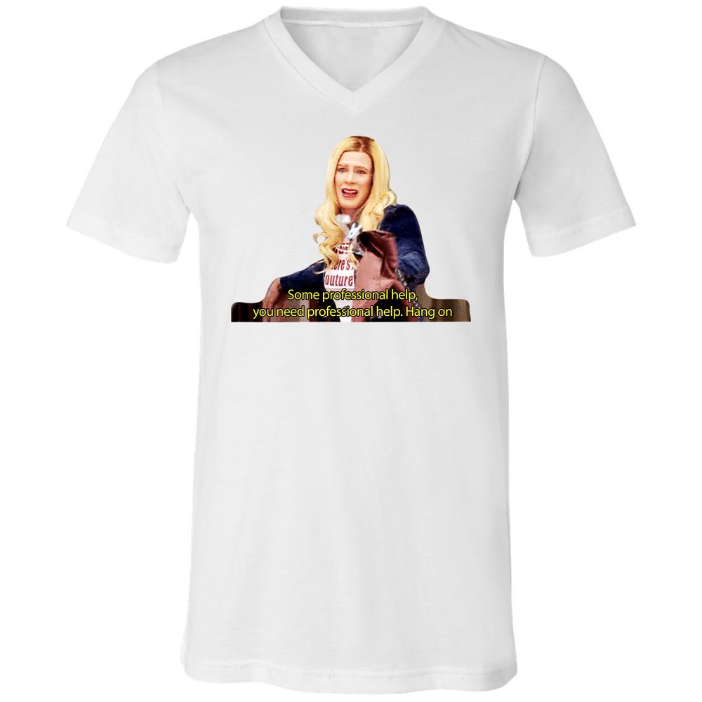 Unisex V-Neck T-Shirt - K3CV418E - White - 1